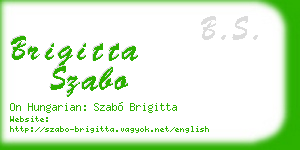 brigitta szabo business card